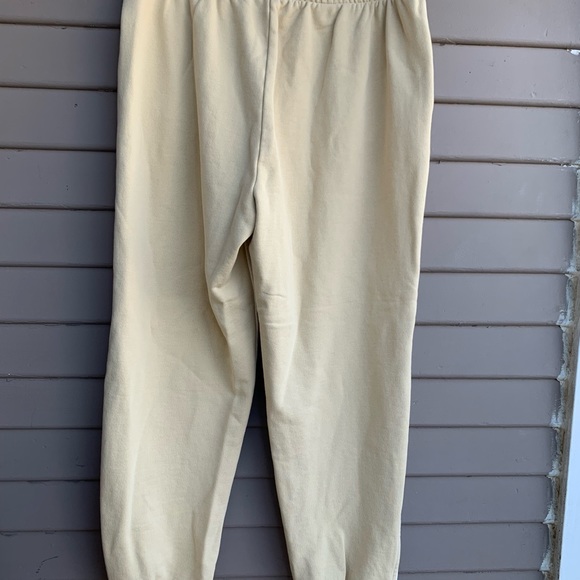 Everlane Women's Size Medium Creamy Yellow Jogger Sweatpants Pants. - Picture 4 of 12